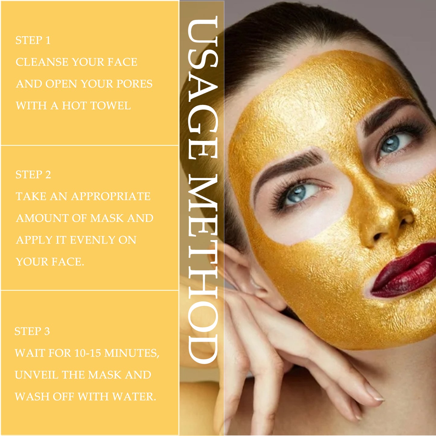 24k Gold Peel Mask Deeply Cleanses The Skin Of Blackheads, Pimples, Delicate Pores And Tighteners Skin Care