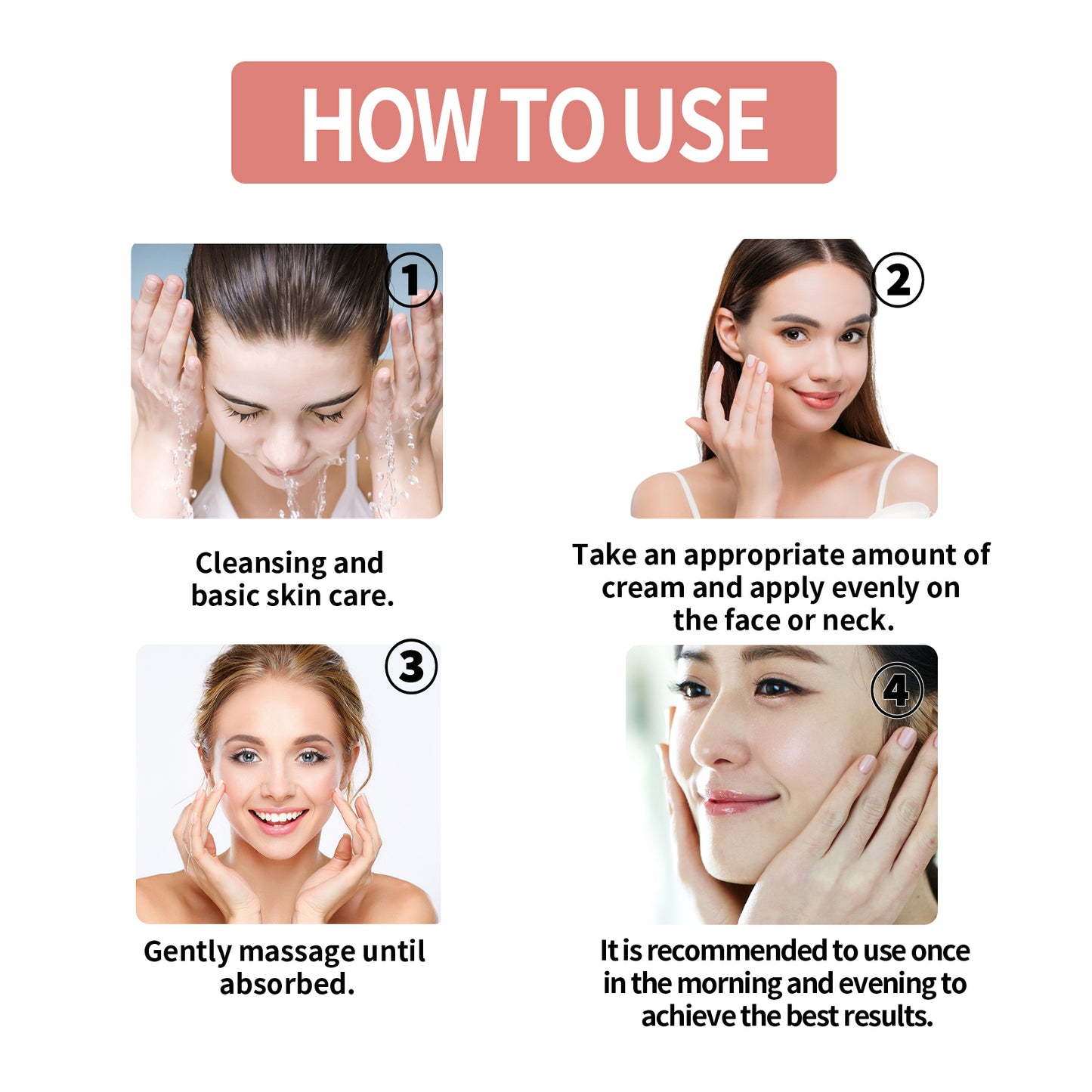 Squalane Vc Rose Moisturizing Cream, Anti Dull Moisturizing Firming Brightening Face Cream