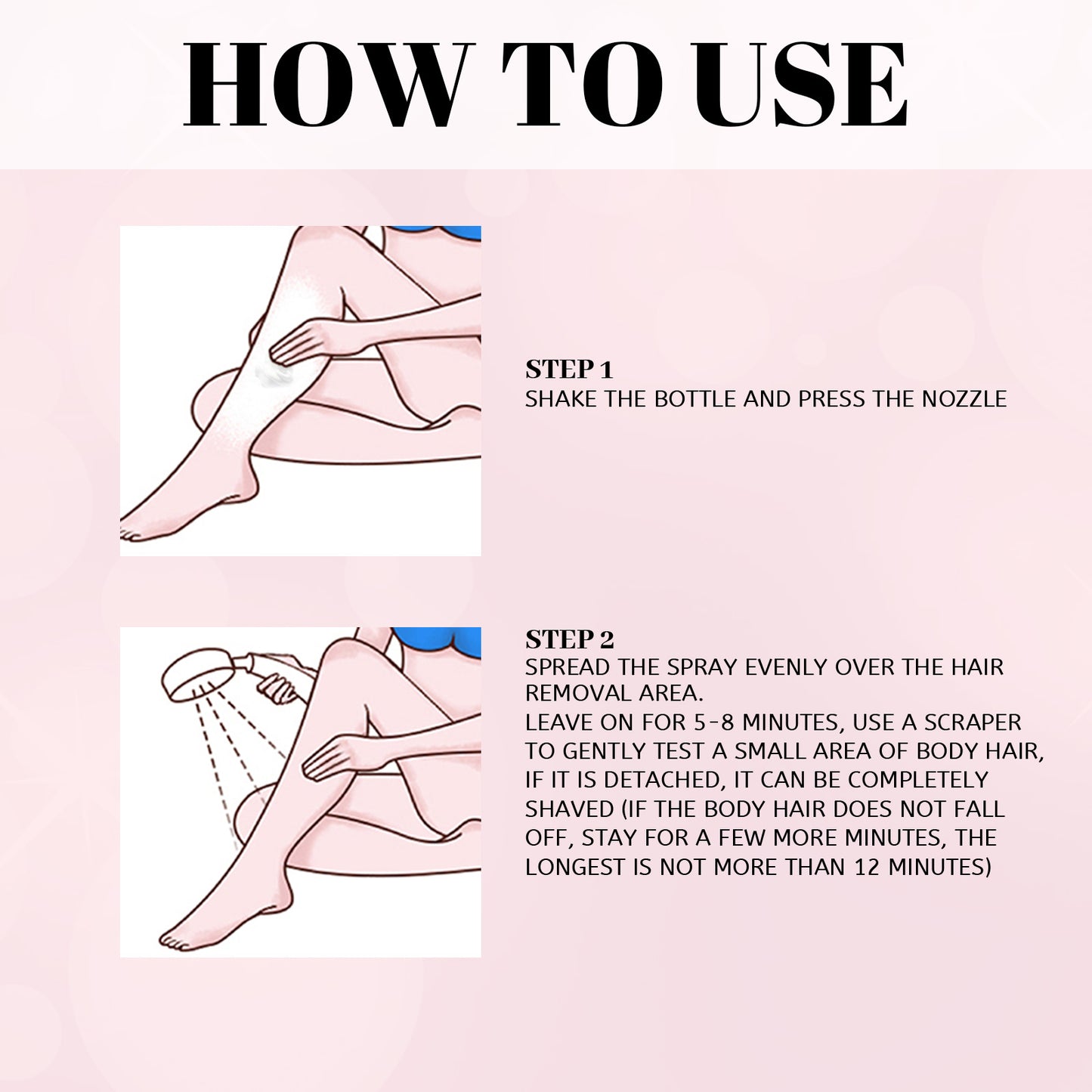 EELHOE Honey Mousse Hair Removal Spray, Full Body Hair Removal Armpit Hair Leg Hair Foam Mild Skin Friendly Does Not Stimulate