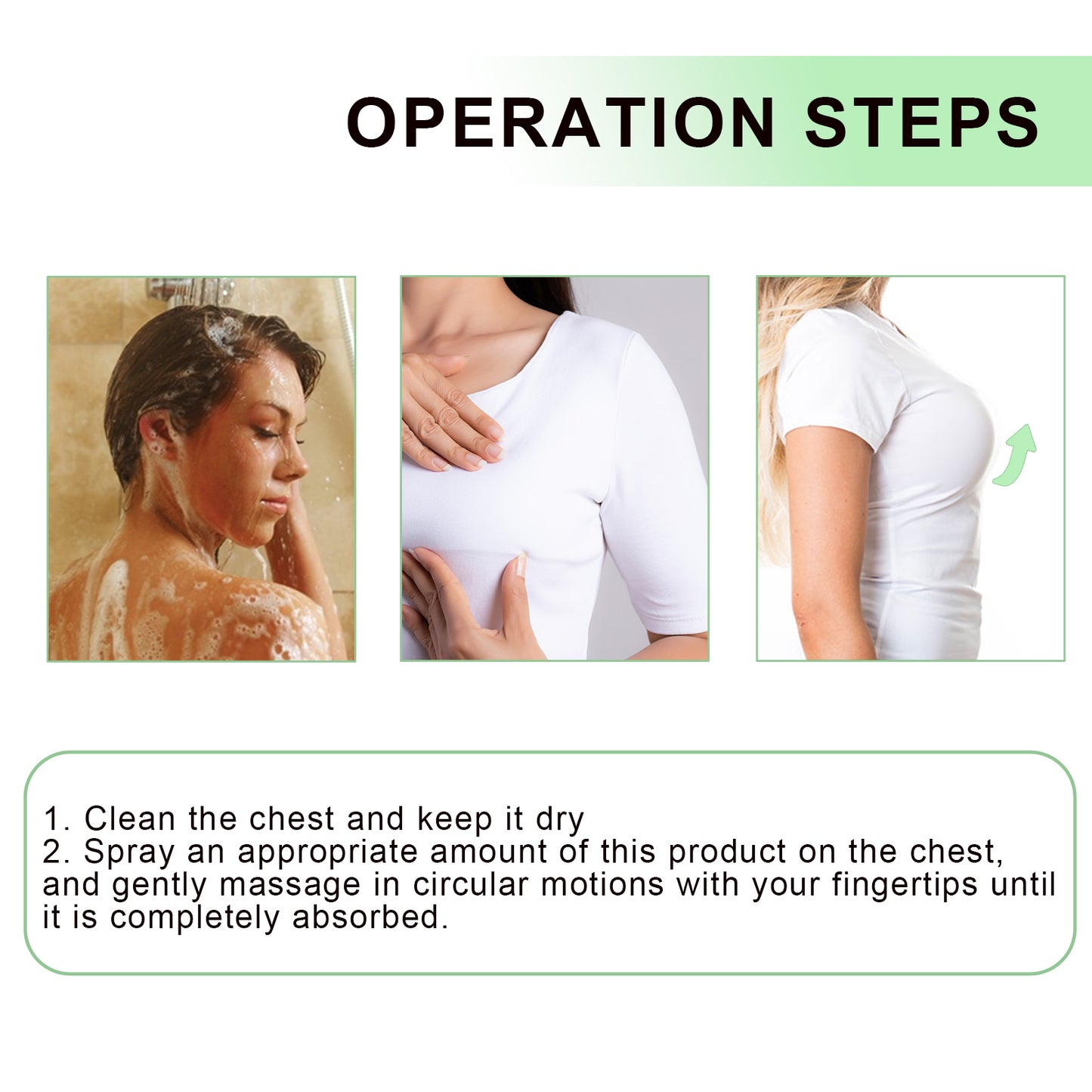 Natural Herbal Breast Spray Moisturizes Plump, Firming And Firming Breasts Massage Treatment