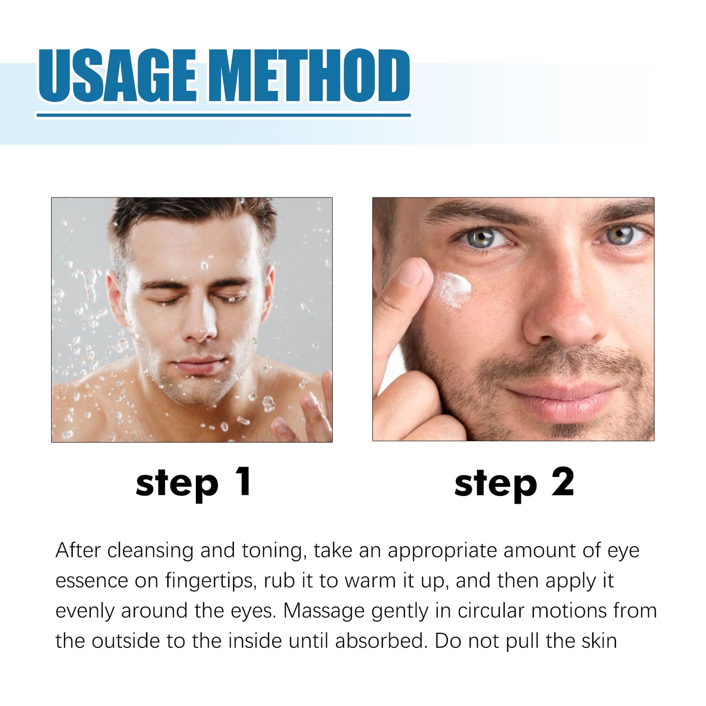 Men's Eye Serum Reduces Fine Lines, Bags, Dark Circles, Moisturizes, Firming, Brightening And Anti-Aging Eye Area