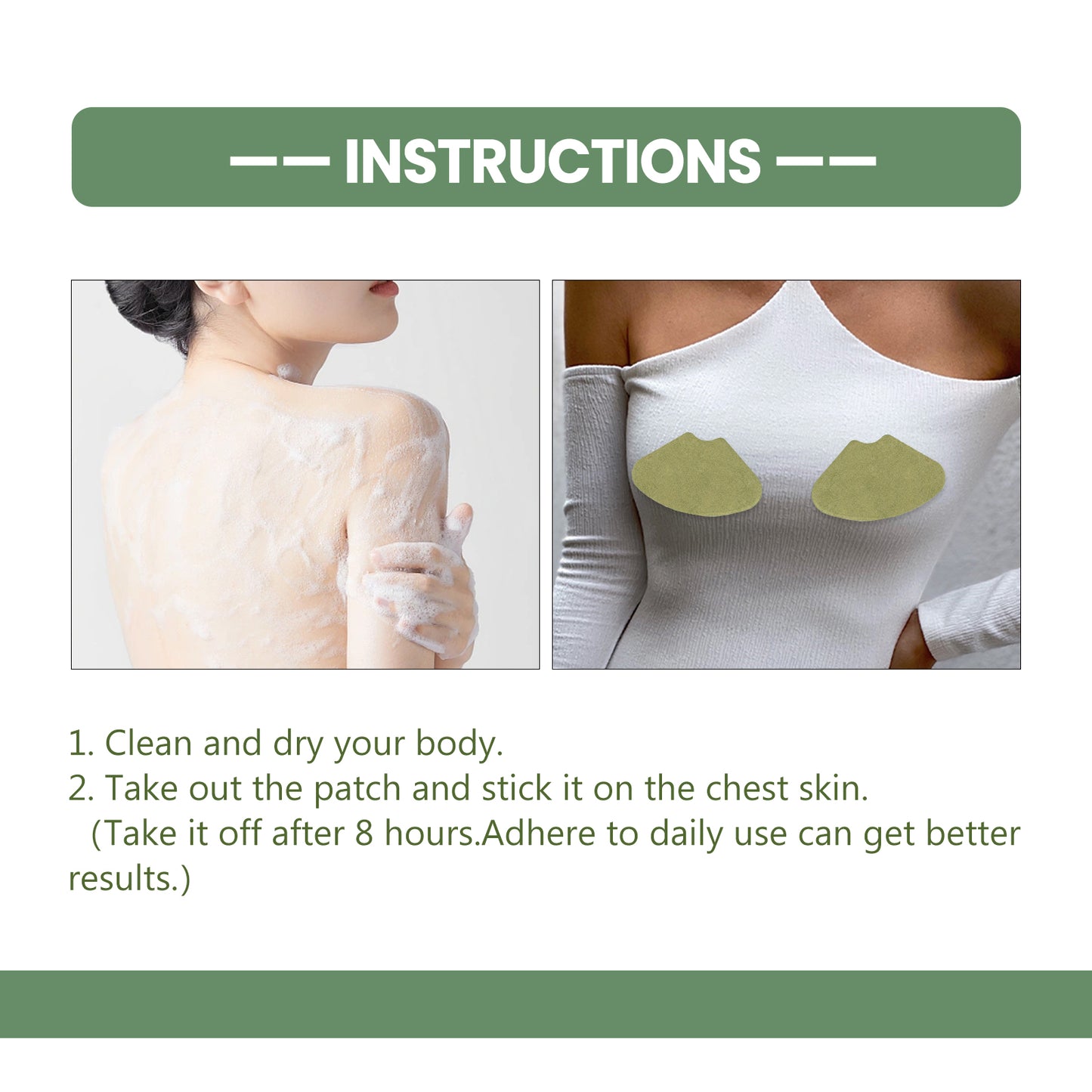 Mugwrot Cooling Relief Enhancements & Firming Patch, Massage Firming Chest Anti-sagging Chest Plump Patch