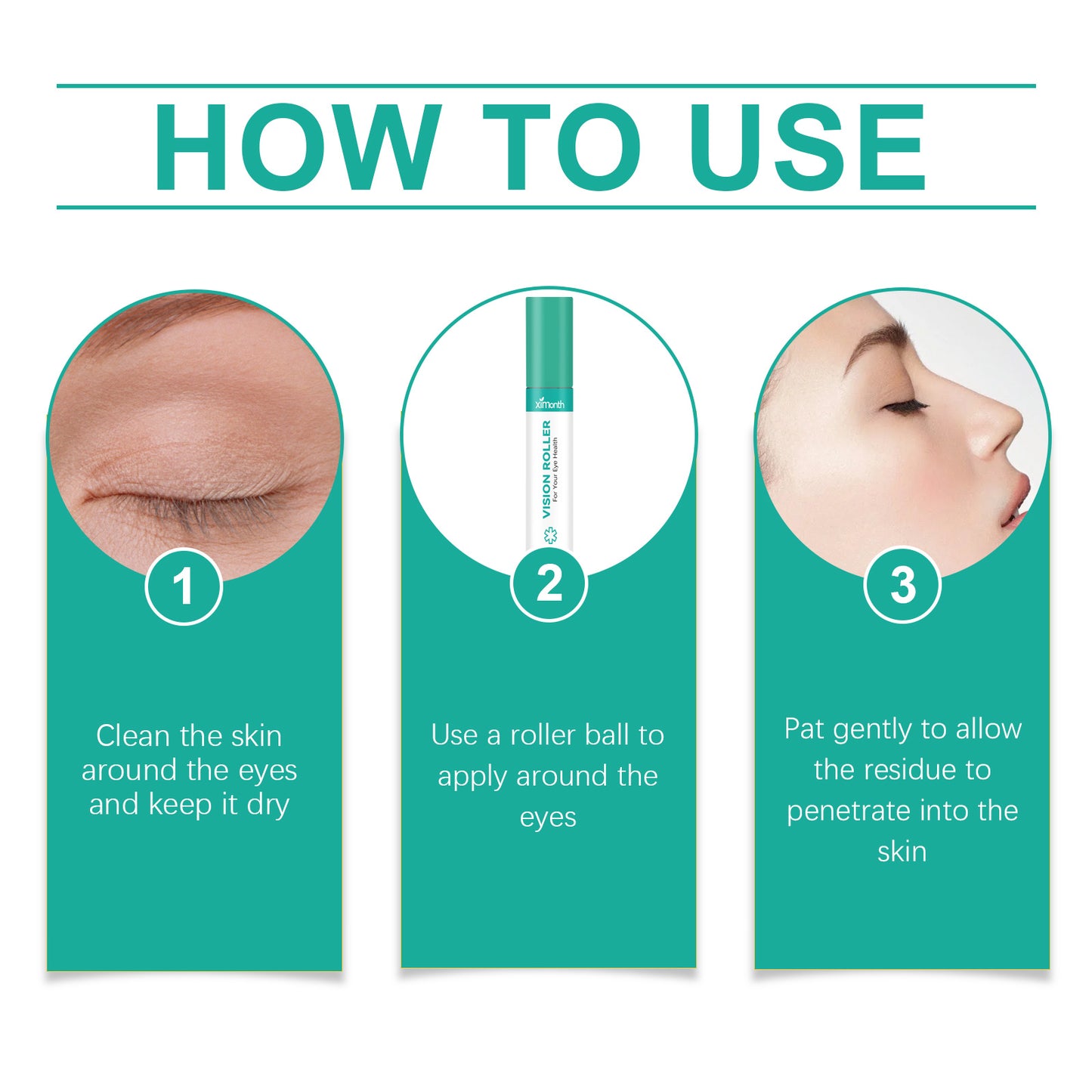 Ximonth Eye Care Roller Relieves Eye Discomfort And Gently Massages Around The Eye