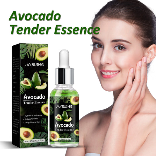 Jaysuing Avocado Serum, Brightening Facial Tone, Lightening Fine Lines, Moisturizing Skin Essence