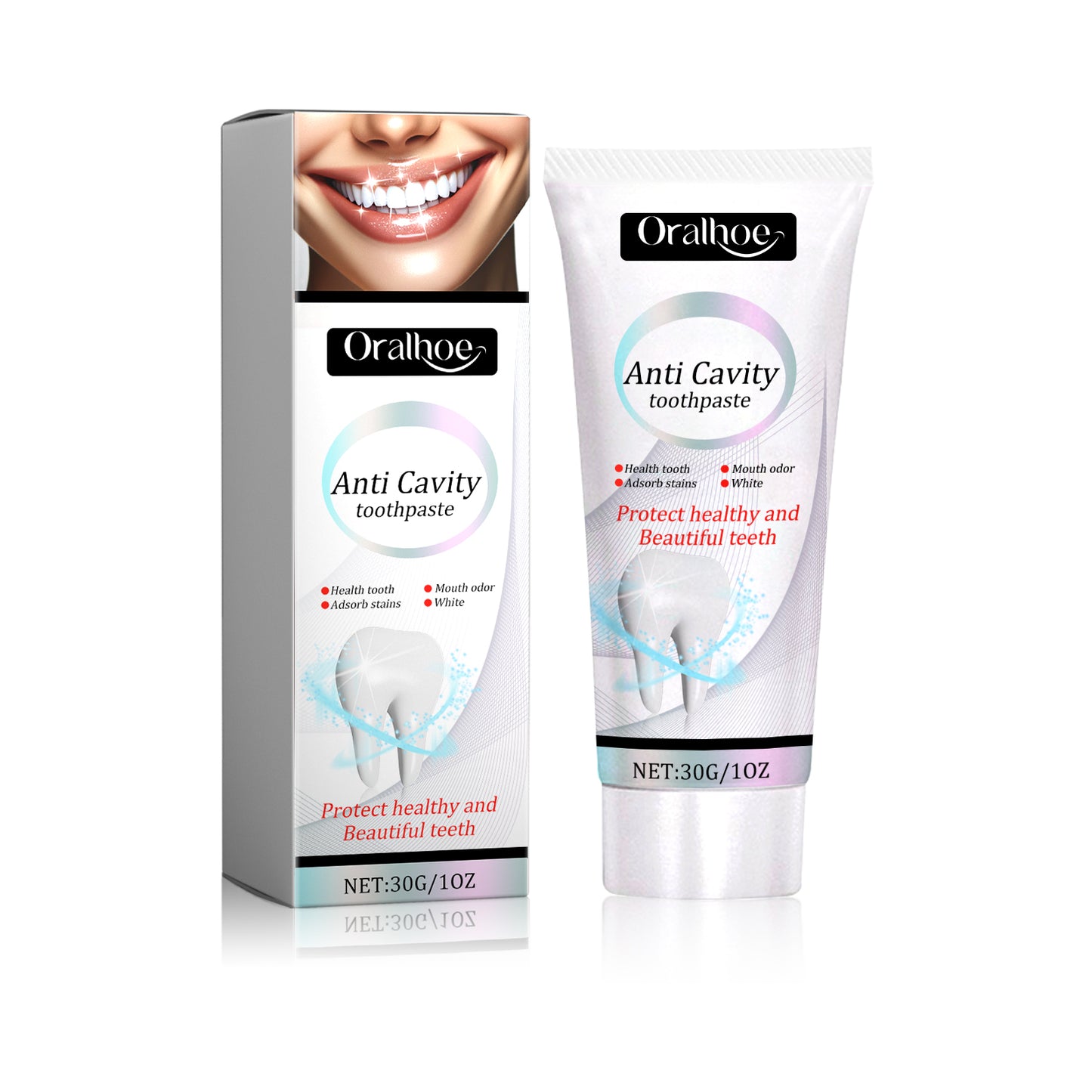 Anti Cavity Toothpaste, Deep Clean Tartar Stain Whitening Mouth Protection Fresh Breath Cleaning Toothpaste
