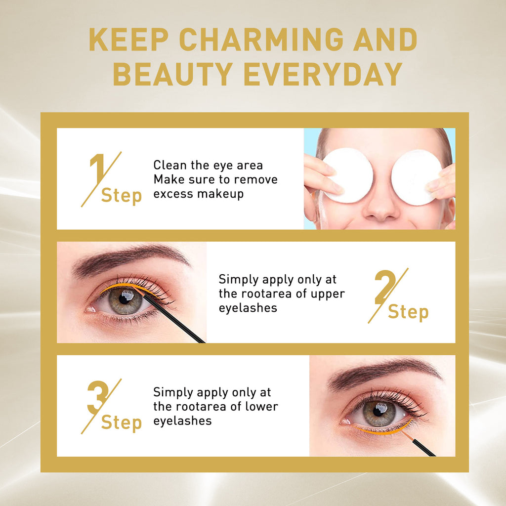 Eyelash Growth Serum, Gentle And Natural Moisturizing Beautiful Thick Long Black Curling Eyelash Without Trace