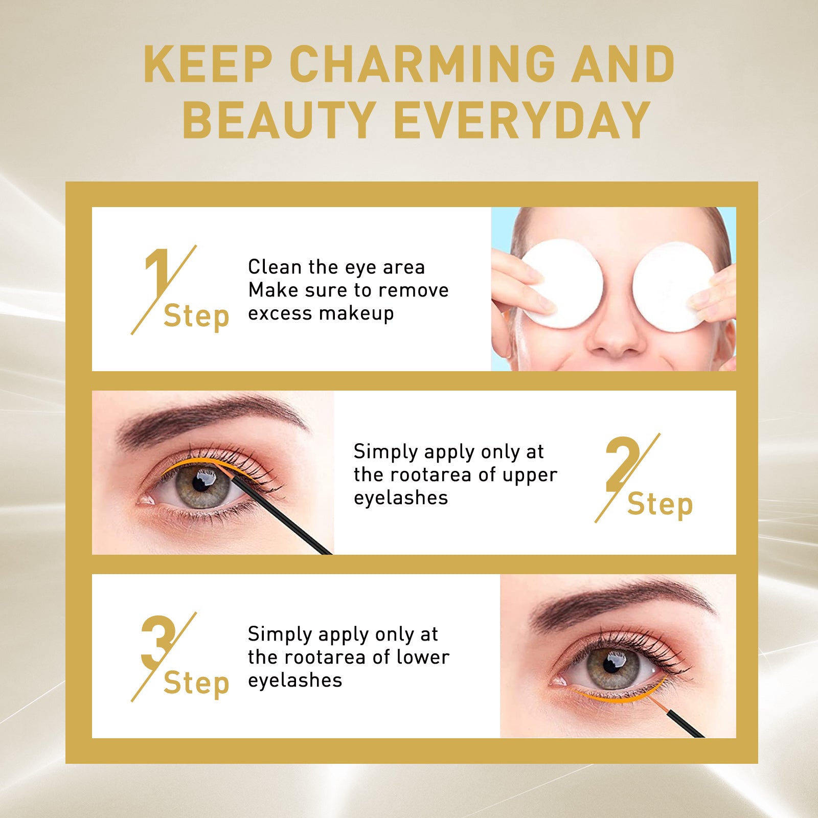 Eyelash Growth Serum, Gentle And Natural Moisturizing Beautiful Thick Long Black Curling Eyelash Without Trace