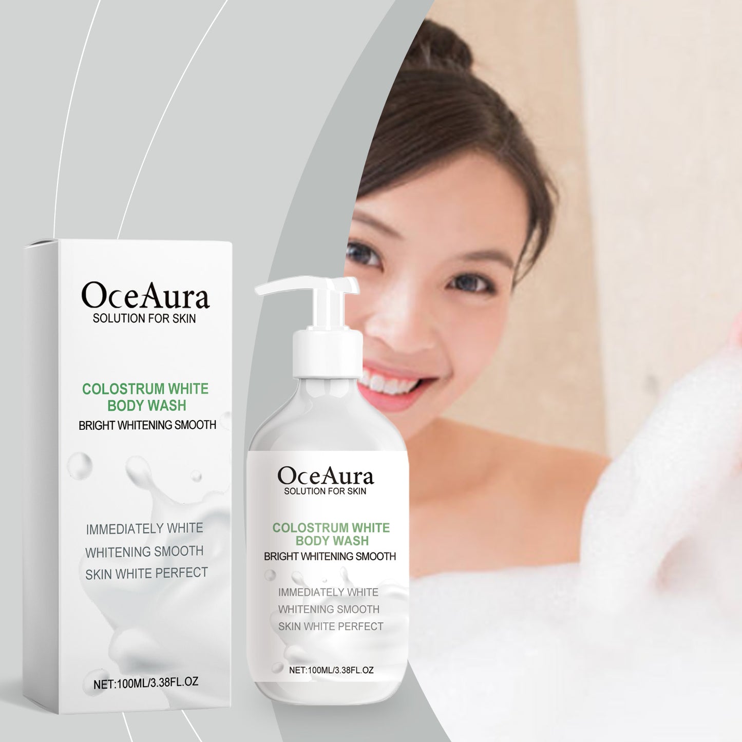 OceAura Body Wash Clean Exfoliating Hydrating Nourishing Skin Hydrating Body Wash