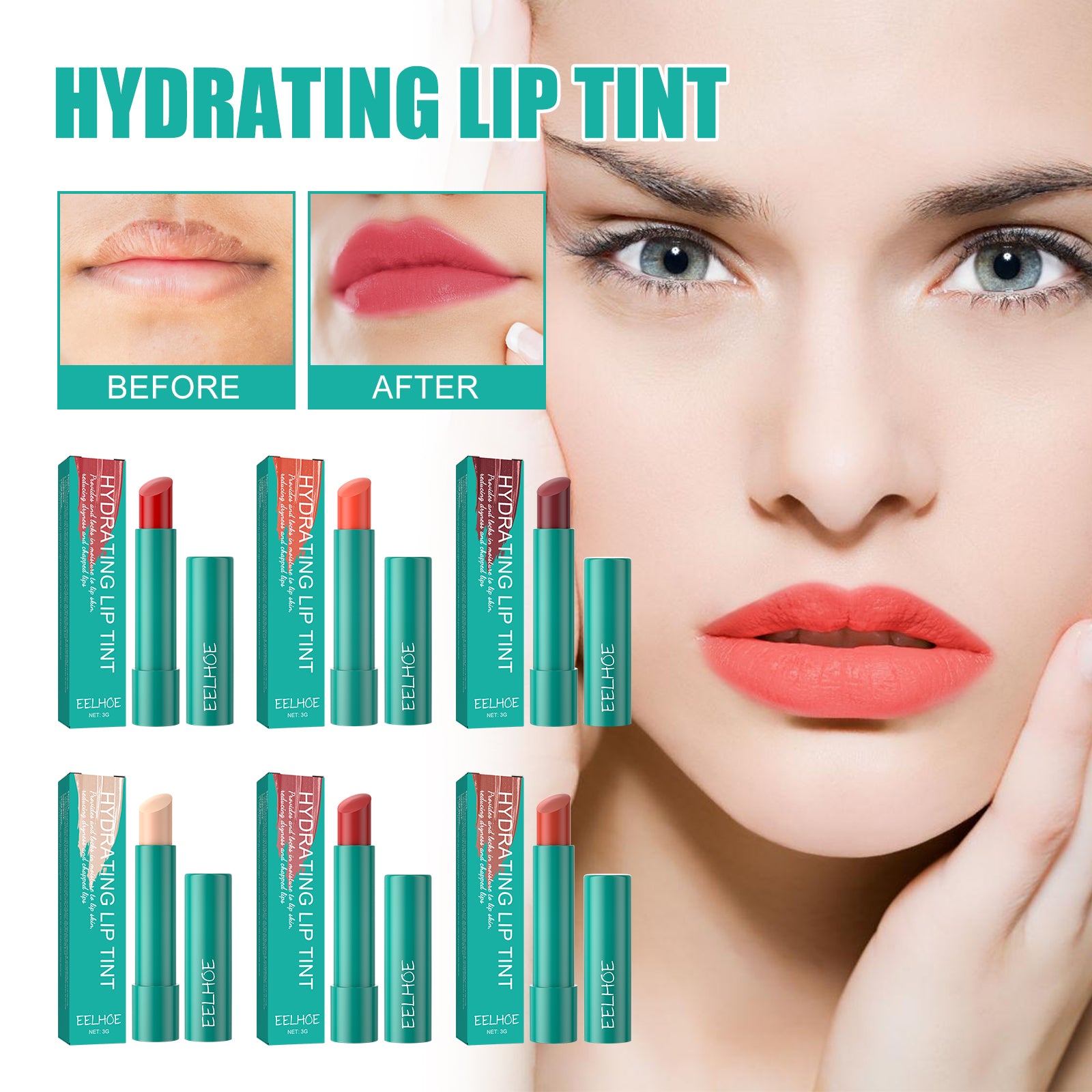 Moisturizing Lip Gloss, Reduce Lip Lines, Dry, Cracked, Dead Skin, Moisturizing, Plump, Plump, Toot Lip Gloss