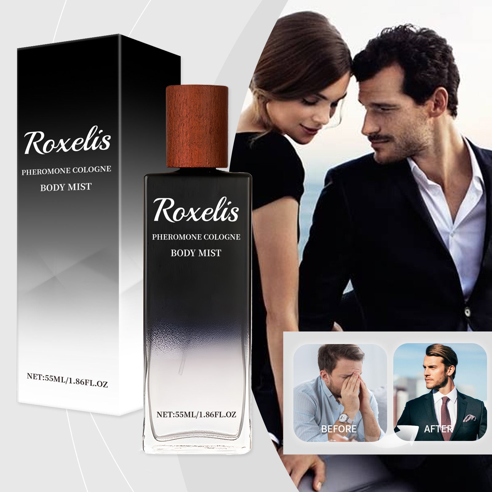 Strong Cologne Body Spray, Plant Extracts Strong Elegant Scent Of Cologne Body Spray
