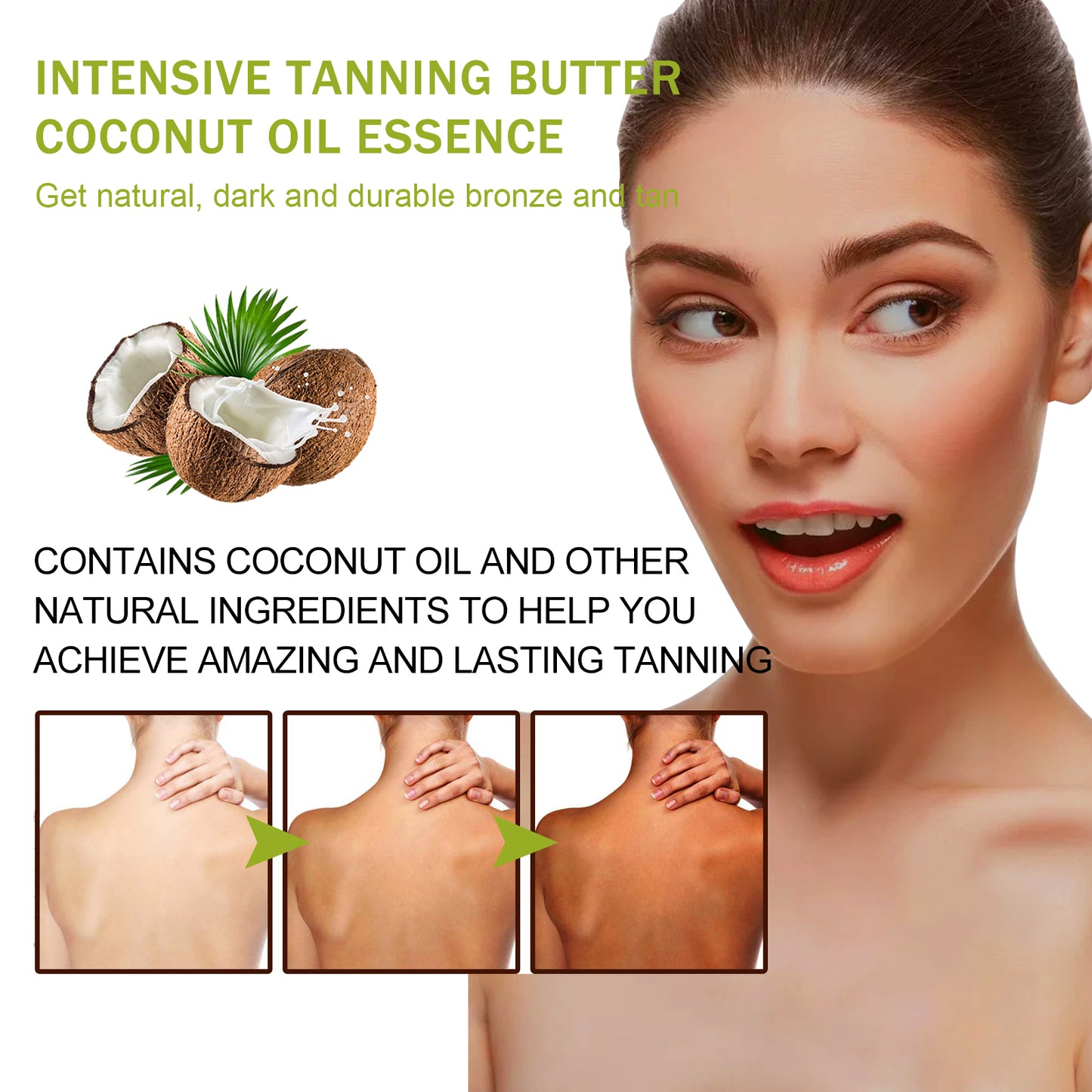 Intensive Tanning Butter, Outdoor Sunbathing Evenly Helps Tan To Create Tan Skin Moisturizing Cream
