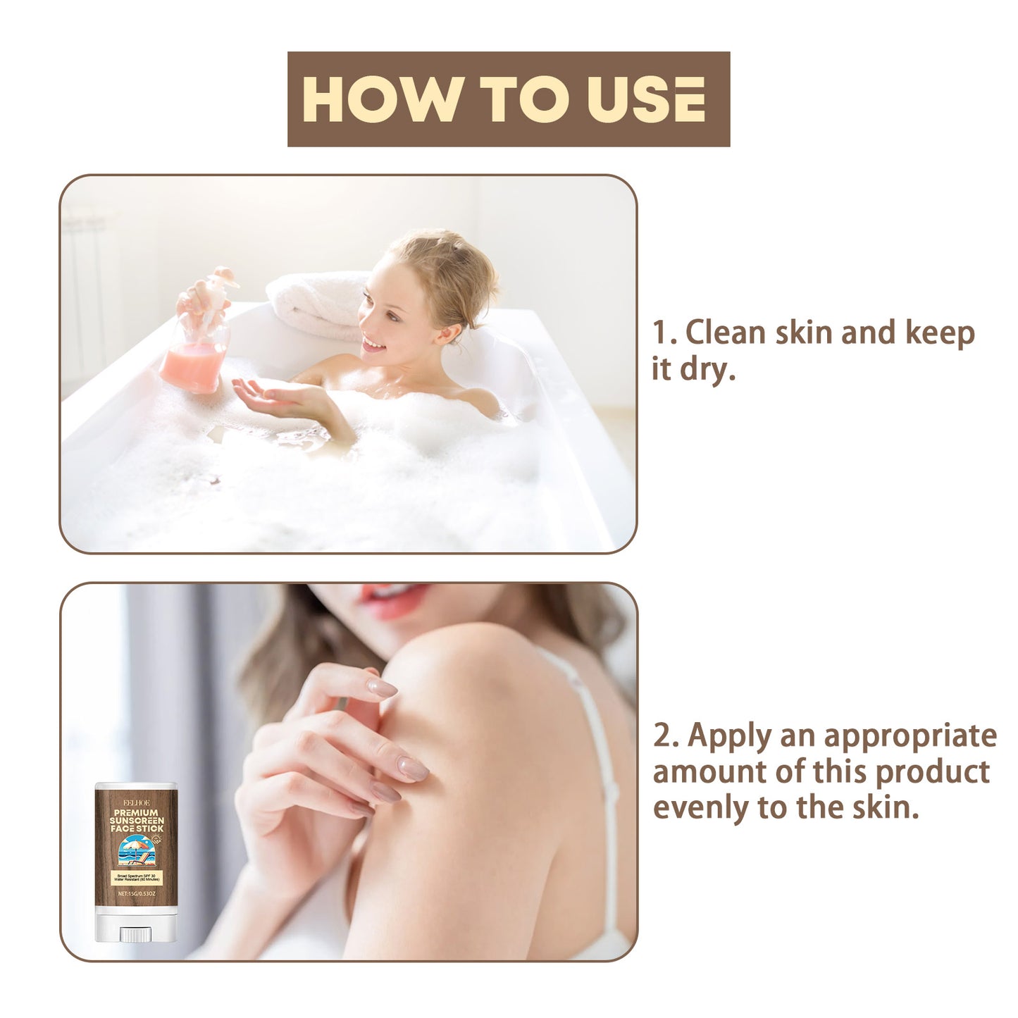 Hydrating Stick, Relieve Dry Skin, Moisturize, Prevent Sweat, Moisturize, Protect Against Summer Sun Exposure, And Protect