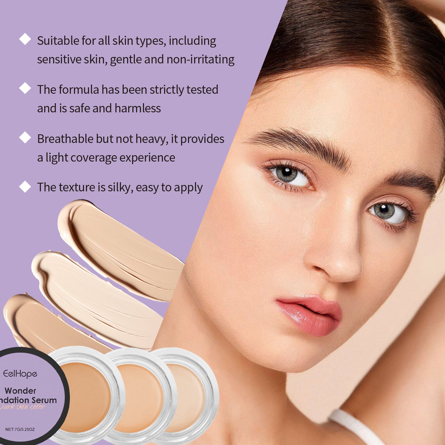 Long Lasting Moisturizing Concealer Long Lasting Moisturizing Natural Concealer Is Waterproof, Sweat Resistant And Lightweight Without Removing Makeup