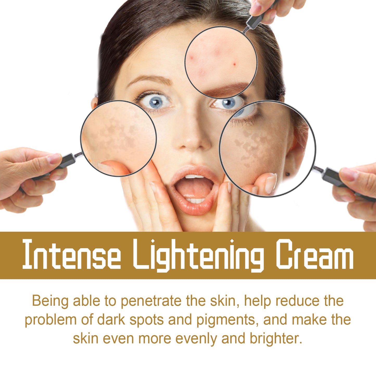 Intense Lightening Cream, Ultra Hydrating Firming Radiance Skin Moisturizing Cream