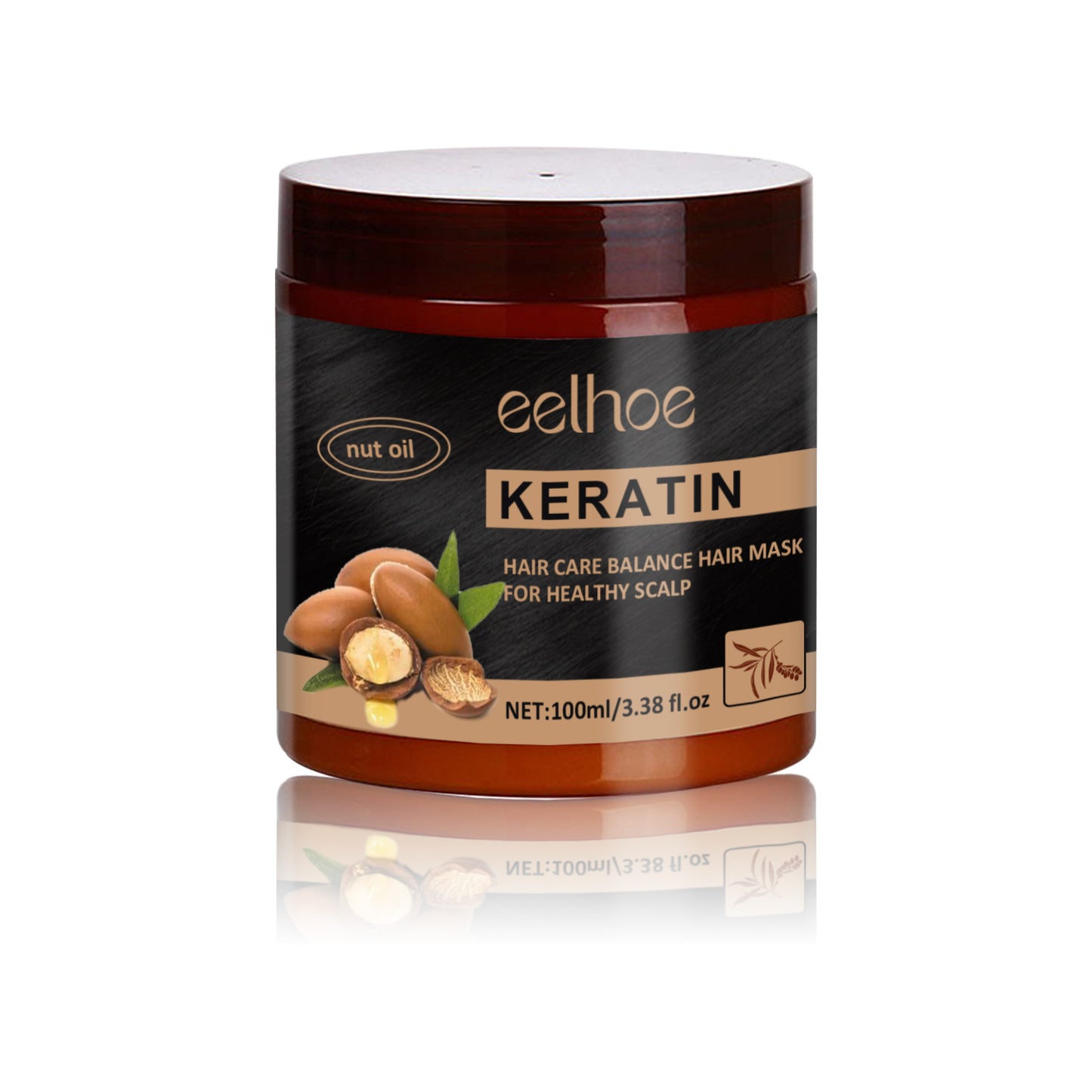Keratin Hair Care Balance Hair Mask, Repair Frizzy Dry Hair Smooth Moisturizing And Nourishing Hair Mask