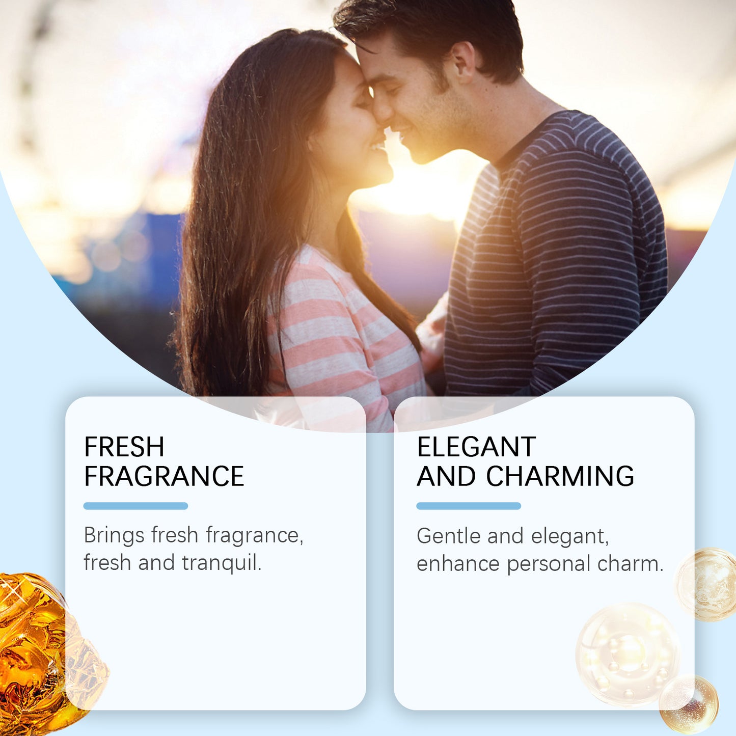 Amber Jasmine Perfume Spray Fresh Jasmine Scent Scent Scent Long Lasting Fragrance Exudes Charming Fragrance Perfume