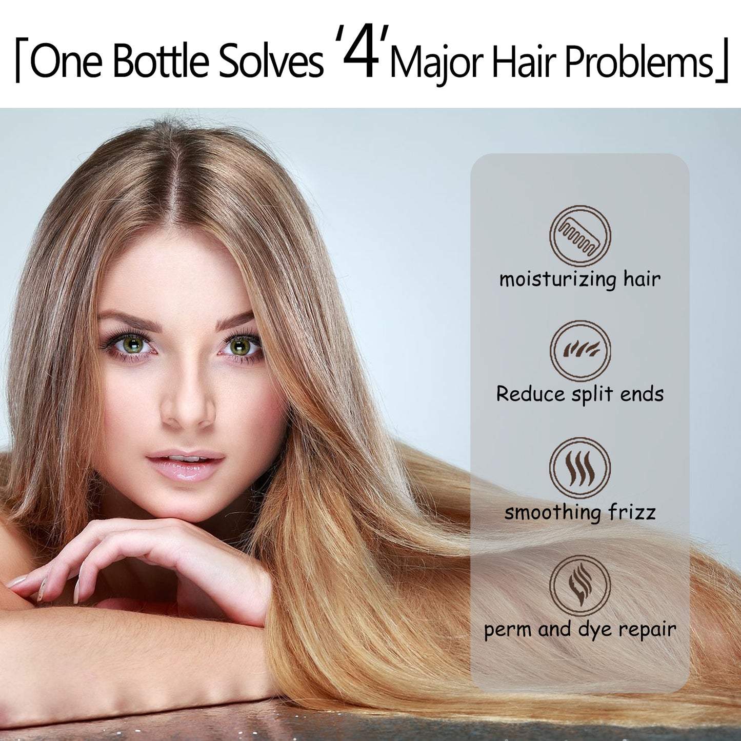 Leavehin Repair Hair Mask, Repair Dry And Frizzy Hair Smooth Smooth Anti-Loss Hair Care Hair Mask