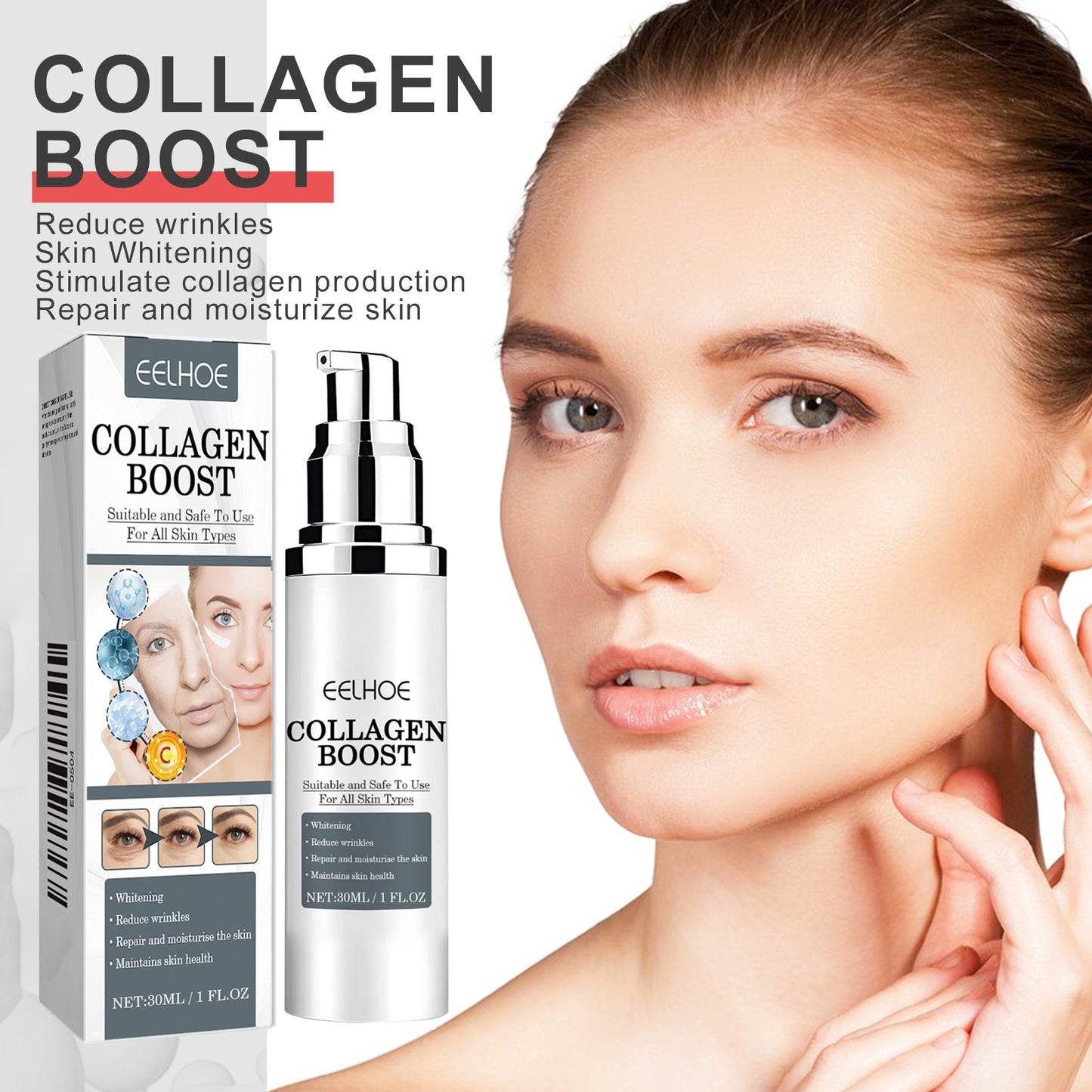 EELHOE Collagen Cream Collagen Moisturizes And Hydrates Fine Lines, Moisturizes And Tightens Skin