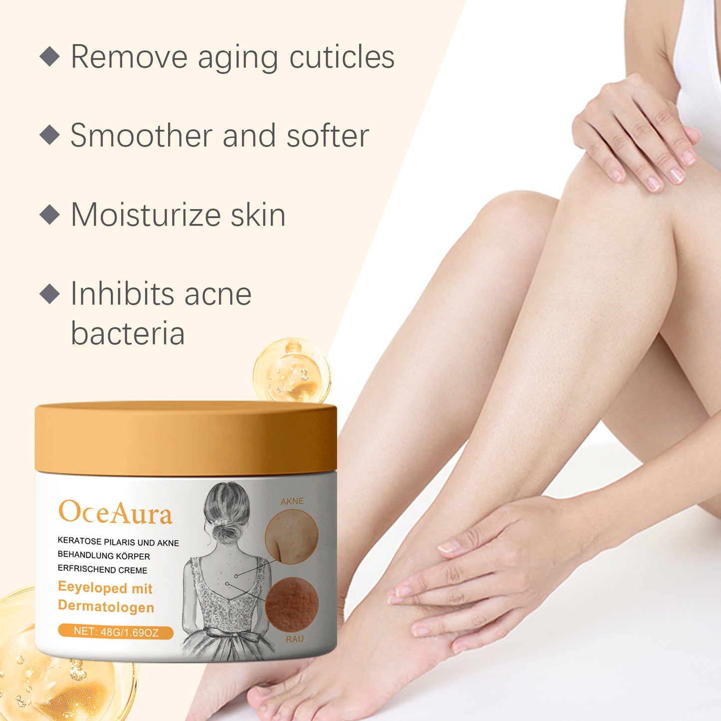 OceAura Skin Care Cream Gentle Repair Skin Clean Exfoliating Delicate And Smooth Skin Care Cream