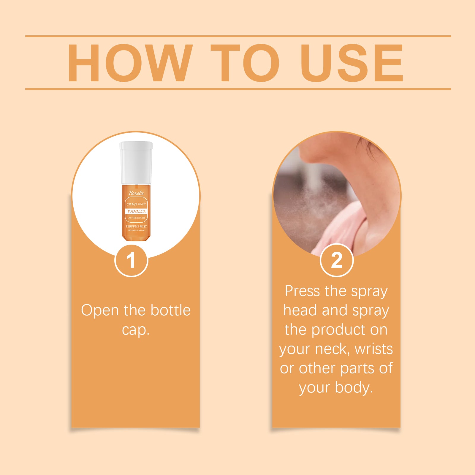 Vanilla Perfume Exudes Unique Charm Fresh Fragrance Lasting Fragrance Suitable For Many Occasions Perfume Spray