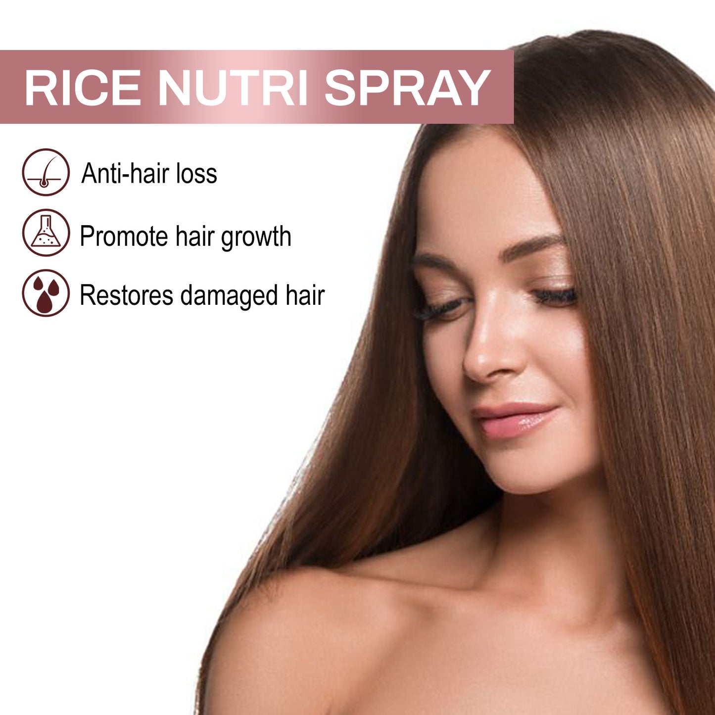 Rice hair Care Spray strengthens hair and moisturizes scalp
