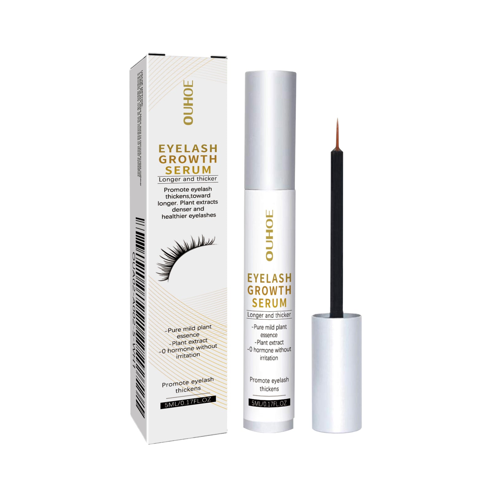 Eyelash Growth Serum, Gentle And Natural Moisturizing Beautiful Thick Long Black Curling Eyelash Without Trace