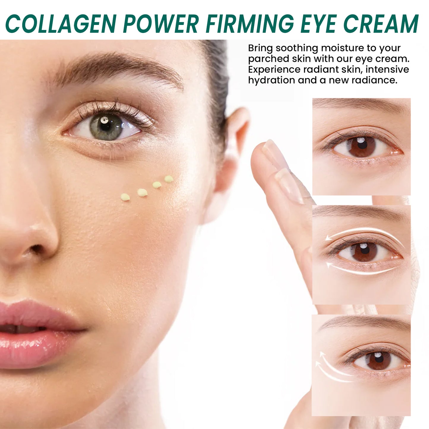 Collagen Firming Eye Cream, Lifts Moisturizes Reduces Fine Lines And Dark Circles Eye Cream