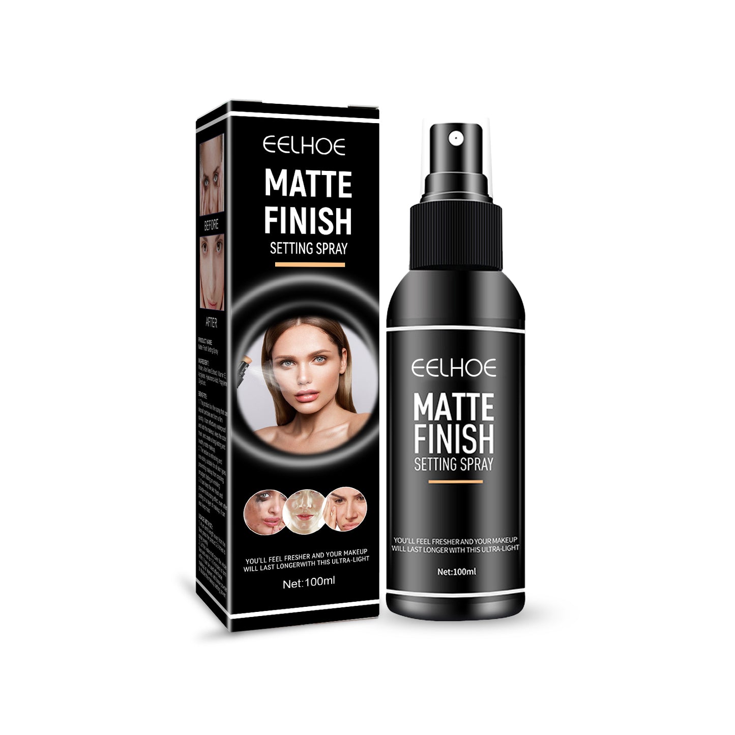 Matte Setting Spray, Oil Control Long-lasting Makeup Waterproof Setting Spray