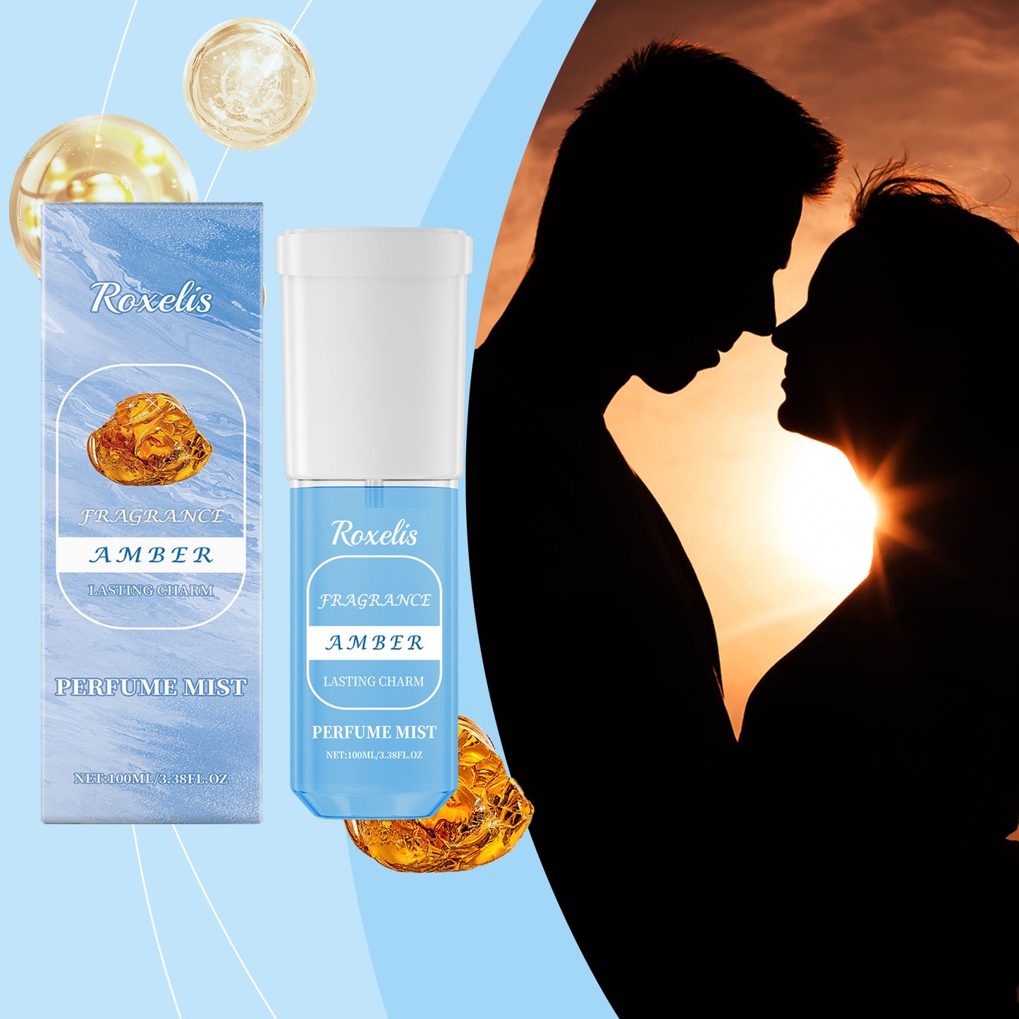 Amber Jasmine Perfume Spray Fresh Jasmine Scent Scent Scent Long Lasting Fragrance Exudes Charming Fragrance Perfume