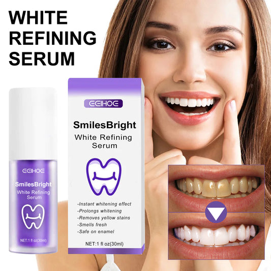 Purple Whitening Toothpaste, Cleans Stains And Odors Brightening Teeth Care Gums Toothpaste