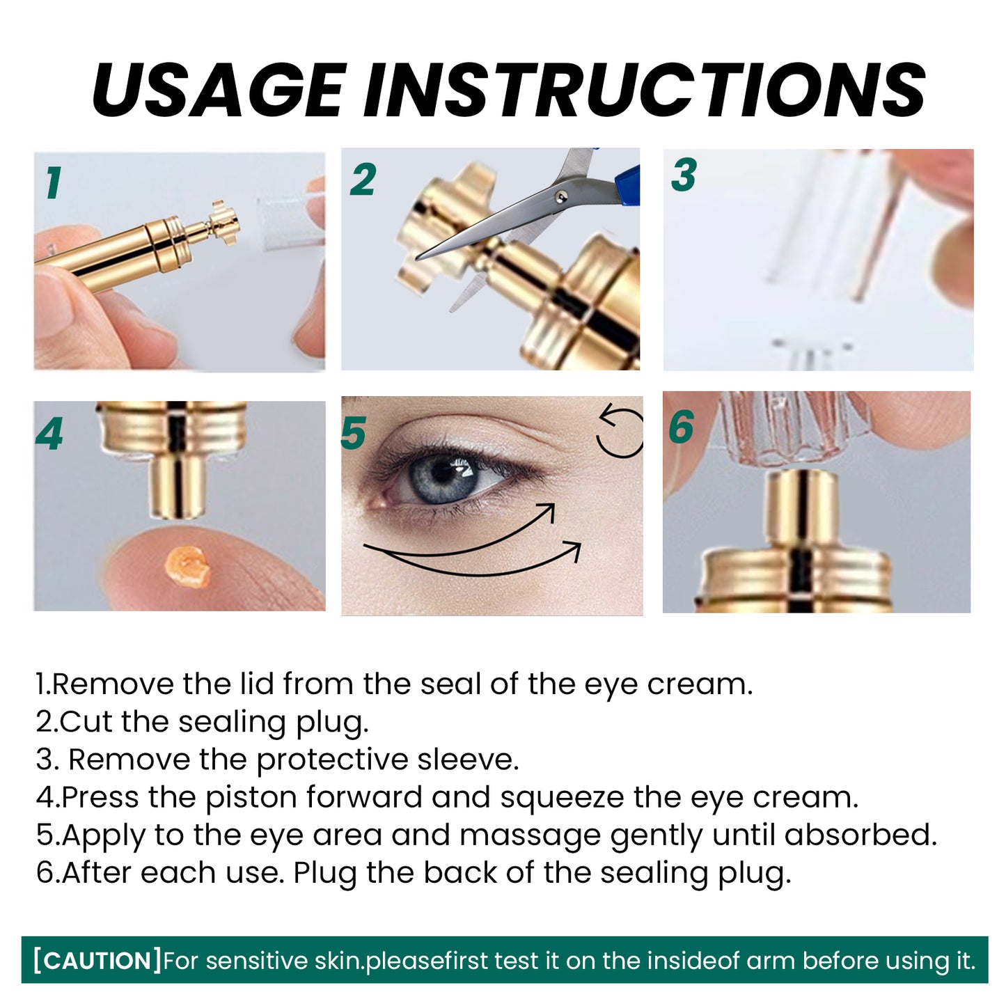 Collagen Firming Eye Cream, Lifts Moisturizes Reduces Fine Lines And Dark Circles Eye Cream