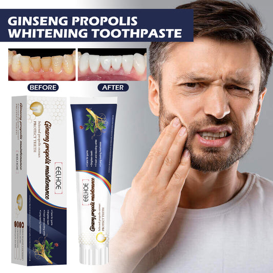 Ginseng Propolis White Toothpaste, Cleaning Stains Bad Breath, Teeth And Gums Care White Toothpaste