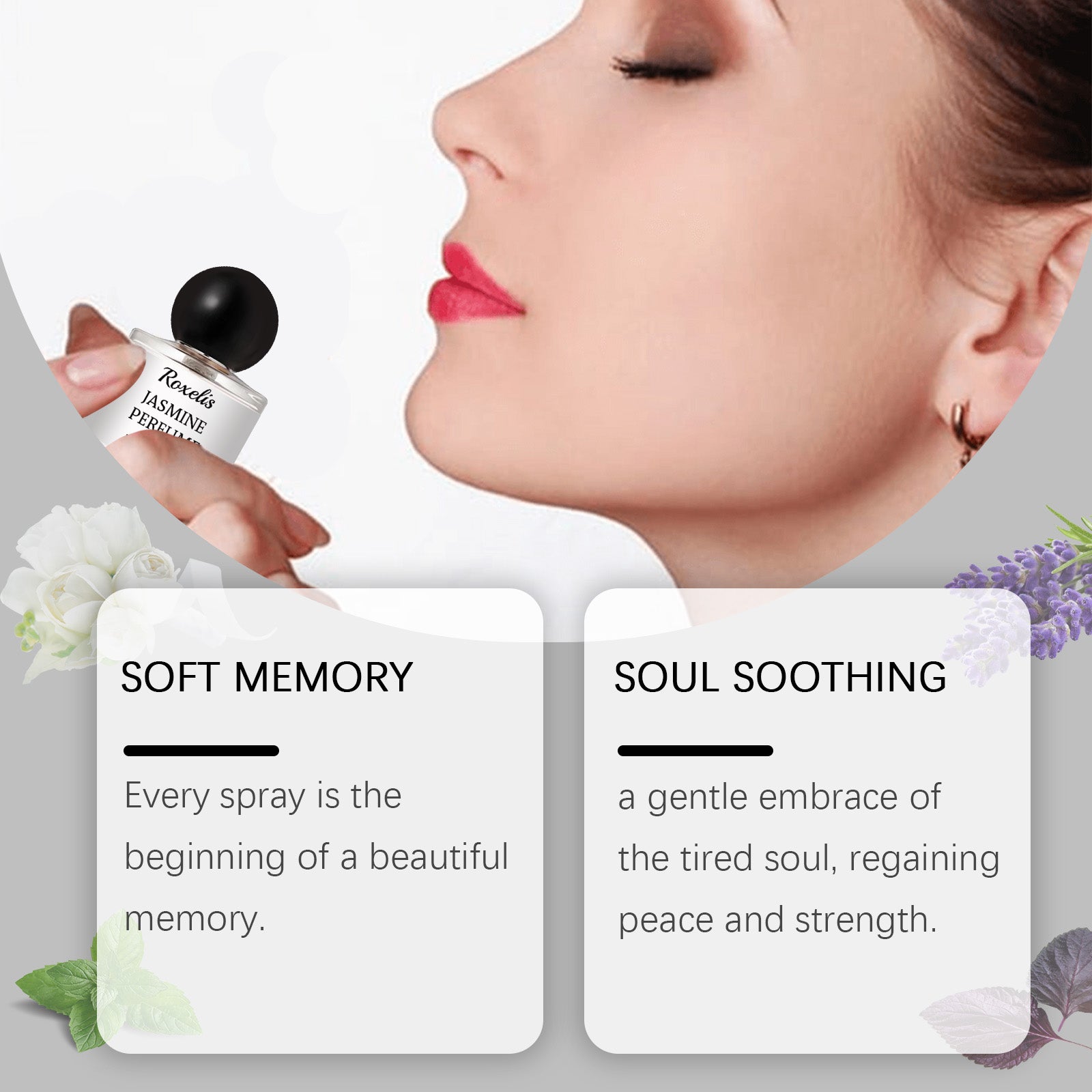 Romantic Pair Of Jasmine Perfume, Light Elegant Exudes Charm Leave Fragrance Fragrance Eau De Toilette Wood Floral Notes