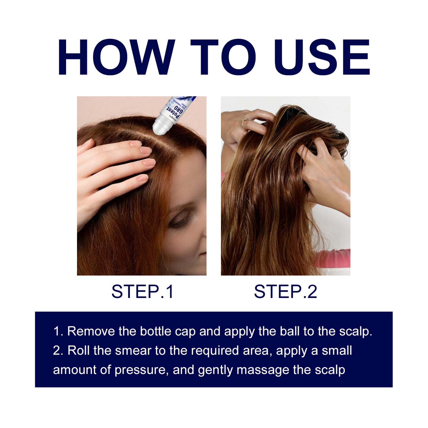 HOEGOA Hair Treatment Roller, Repair Strong And Firm Hair Moistening Hair Roots Thick, Smooth And Dense Hair Care Ball