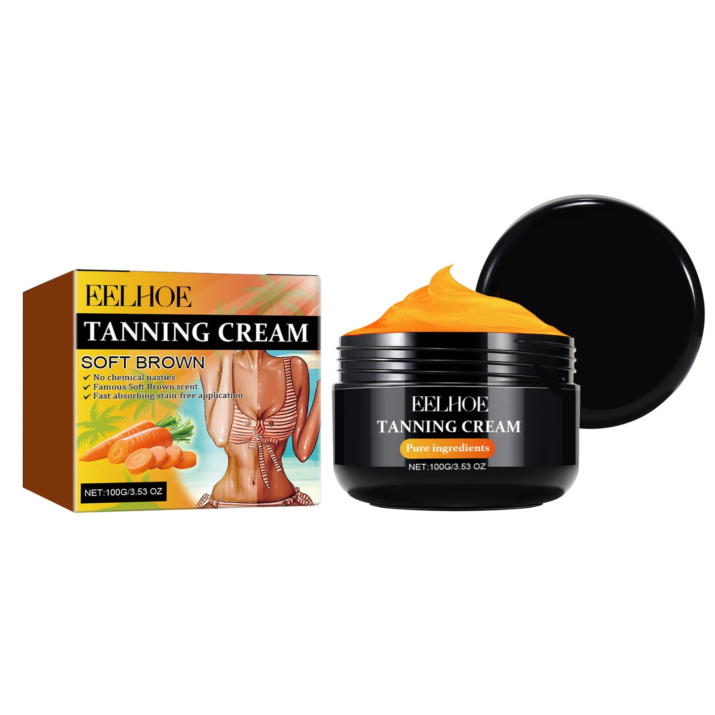 Tanning Cream, Outdoor Beach Tanning Helps Tan Wheat Tan Moisturizes Skin And Helps Tan Skin