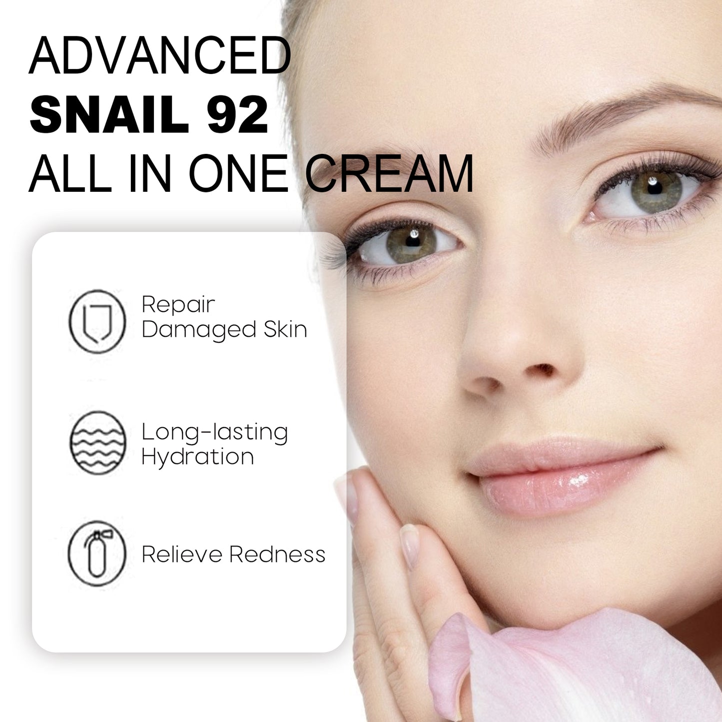 wiyun Advanced Snail Cream, Moisturizing whitening skin brightening skin tone firming cream