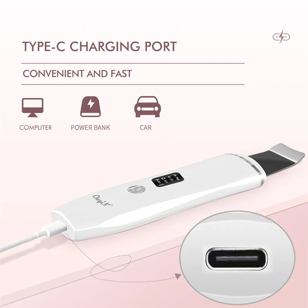 NNEOBA Ultrasonic Skin Scrubber, EMS Massager, LED Light Therapy Beauty - Illuminate, Lift, and Rejuvenate Your Skin