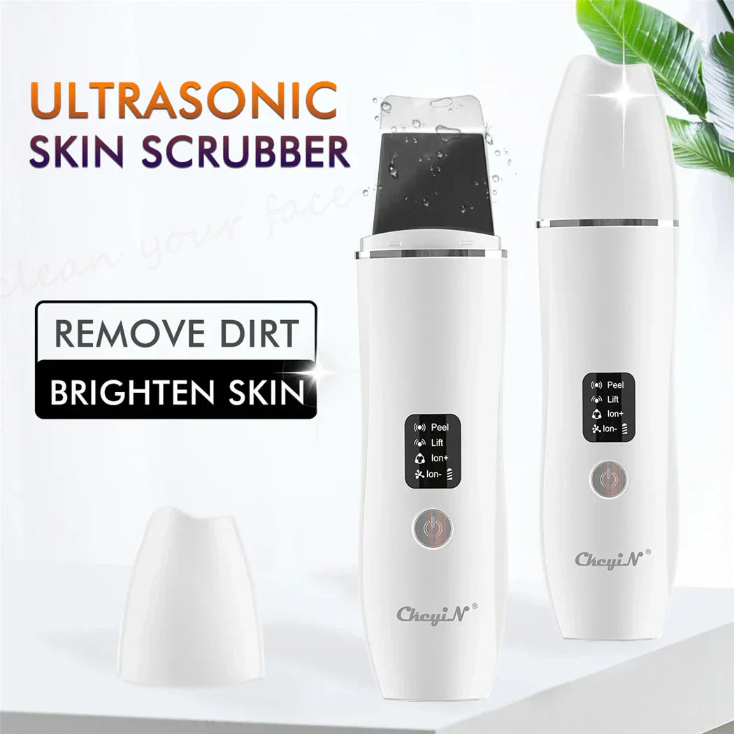 NNEOBA Ultrasonic Skin Scrubber, EMS Massager, LED Light Therapy Beauty - Illuminate, Lift, and Rejuvenate Your Skin