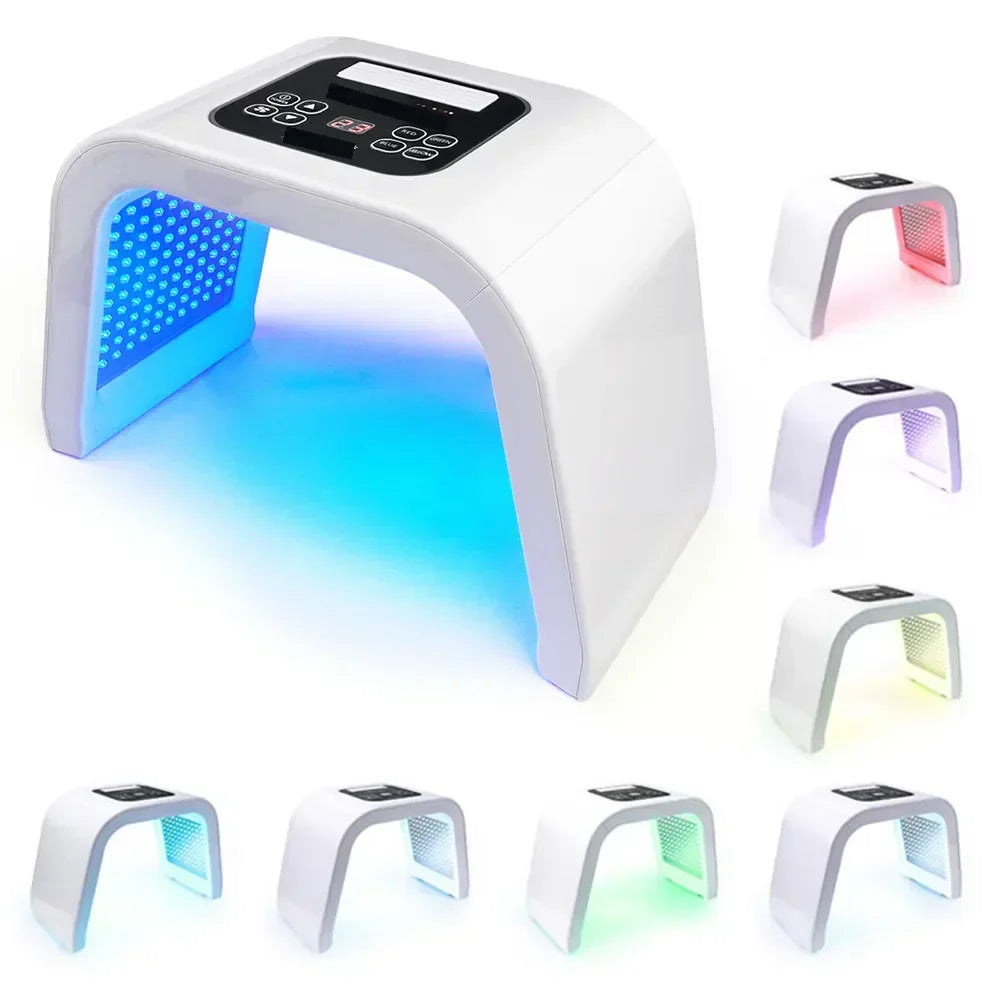 NNEOBA 7-Color LED Photon Heating Facial Mask for Home Skin Care