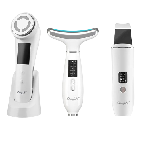 NNEOBA Ultrasonic Skin Scrubber, EMS Massager, LED Light Therapy Beauty - Illuminate, Lift, and Rejuvenate Your Skin